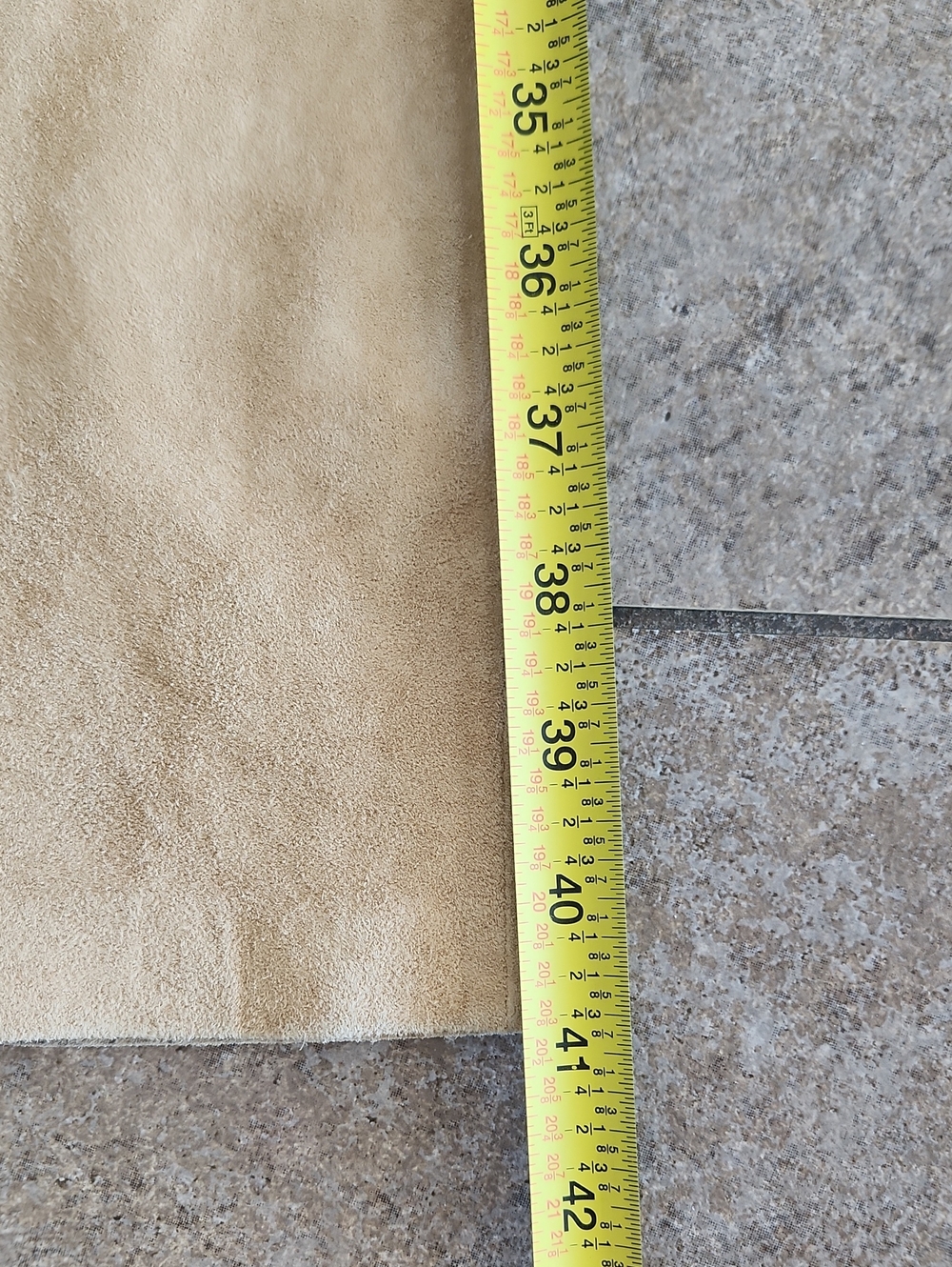 100% Suede Palomino Yellow Pants - Picture 9 of 16